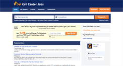 Desktop Screenshot of getcallcenterjobs.com